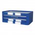 Sealey Premier Retro Style Mid-Box Tool Chest 2 Drawer - Blue with White Stripes