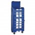 Sealey Premier Retro Style Topchest, Mid-Box Tool Chest & Rollcab Combination 10 Drawer - Blue with White Stripes