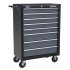 Sealey Tool Chest Combination 16 Drawer with Ball-Bearing Slides - Black/Grey & 398pc Tool Kit