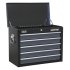 Sealey Tool Chest Combination 16 Drawer with Ball-Bearing Slides - Black/Grey & 398pc Tool Kit