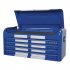 Sealey Premier Retro Style Wide Topchest 4 Drawer - Blue with White Stripes