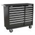 Sealey Superline PRO Heavy-Duty Rollcab 16 Drawer - Black