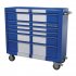 Sealey Premier Retro Style Wide Rollcab 6 Drawer - Blue with White Stripes