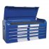 Sealey Premier Retro Style Wide Topchest & Rollcab Combination 10 Drawer Blue with White Stripes