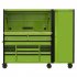 Sealey 15 Drawer 1549mm Mobile Trolley with Wooden Worktop, Hutch, 2 Drawer Riser & Side Locker