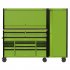 Sealey 15 Drawer 1549mm Mobile Trolley with Wooden Worktop, Hutch, 2 Drawer Riser & Side Locker