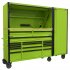 Sealey 15 Drawer 1549mm Mobile Trolley with Wooden Worktop, Hutch, 2 Drawer Riser & Side Locker