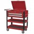 Sealey Superline PRO Heavy-Duty Mobile Tool & Parts Trolley with Lockable Top & 2 Drawers - Red