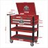 Sealey Superline PRO Heavy-Duty Mobile Tool & Parts Trolley with Lockable Top & 2 Drawers - Red