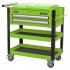 Sealey Superline PRO Heavy-Duty Mobile Tool & Parts Trolley with Lockable Top & 2 Drawers - Green