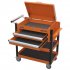 Sealey Superline PRO Heavy-Duty Mobile Tool & Parts Trolley with Lockable Top & 2 Drawers - Orange