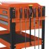 Sealey Superline PRO Heavy-Duty Mobile Tool & Parts Trolley with Lockable Top & 2 Drawers - Orange