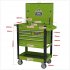 Sealey Superline PRO Heavy-Duty Mobile Tool & Parts Trolley with 5 Drawers and Lockable Top - Hi-Vis Green