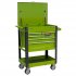 Sealey Superline PRO Heavy-Duty Mobile Tool & Parts Trolley with 5 Drawers and Lockable Top - Hi-Vis Green