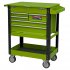 Sealey Superline PRO Heavy-Duty Mobile Tool & Parts Trolley with 5 Drawers and Lockable Top - Hi-Vis Green