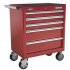 Sealey Superline PRO Topchest & Rollcab Combination 10 Drawer with 148pc Tool Kit - Red