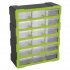 Sealey Cabinet Box 18 Drawer - Green/Black