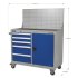 Sealey Premier Industrial Mobile Workstation with 5 Drawers & 1 Shelf