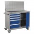 Sealey Premier Industrial Mobile Workstation with 5 Drawers & 1 Shelf Locker