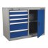 Sealey Premier Industrial Cabinet/Workstation with 5 Drawers & 1 Shelf Locker