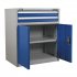 Sealey Premier Industrial Industrial Cabinet with 2 Drawers & 1 Shelf Double Locker