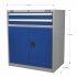 Sealey Premier Industrial Industrial Cabinet with 2 Drawers & 1 Shelf Double Locker