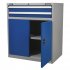 Sealey Premier Industrial Industrial Cabinet with 2 Drawers & 1 Shelf Double Locker