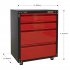 Sealey American PRO Modular Cabinet with Worktop 4 Drawer 665mm