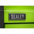 Sealey 4 Drawer Push-to-Open Topchest with Ball-Bearing Slides - Green