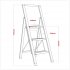 Sealey Professional Folding Step Ladder 3-Step Aluminium 150kg Capacity