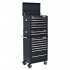 Sealey Superline PRO Topchest, Mid-Box Tool Chest & Rollcab Combination 14 Drawer - Black