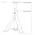 Sealey Folding Type Axle Stands (Pair) 2 Tonne Capacity per Stand