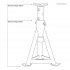 Sealey Premier Axle Stands (Pair) 3 Tonne Capacity per Stand - White