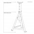 Sealey Premier Axle Stands (Pair) 2.5 Tonne Capacity per Stand Medium Height