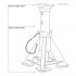 Sealey Premier Short Axle Stands (Pair) 7 Tonne Capacity per Stand