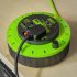 Sealey 10m Cassette Type Cable Reel with Thermal Trip 2 x 230V & 2 x USB - Hi-Vis Green