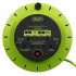 Sealey 10m Cassette Type Cable Reel with Thermal Trip 2 x 230V & 2 x USB - Hi-Vis Green