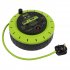 Sealey 10m Cassette Type Cable Reel with Thermal Trip 2 x 230V & 2 x USB - Hi-Vis Green