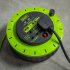 Sealey 10m Cassette Type Cable Reel with Thermal Trip 2 x 230V & 2 x USB - Hi-Vis Green