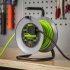 Sealey 15m Cable Reel with Thermal Trip 4 x 230V - Hi-Vis Green