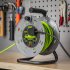 Sealey 25m Cable Reel with Thermal Trip 4 x 230V - Hi-Vis Green