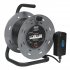 Sealey 25m Cable Reel with Thermal Trip & RCD Plug 4 x 230V