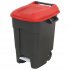 Sealey Refuse/Wheelie Bin with Foot Pedal 100L - Red