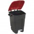 Sealey Refuse/Wheelie Bin with Foot Pedal 100L - Red