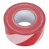 Sealey Non-Adhesive Hazard Warning Barrier Tape 80mm x 100m - Red/White