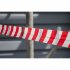 Sealey Non-Adhesive Hazard Warning Barrier Tape 80mm x 100m - Red/White