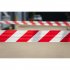 Sealey Non-Adhesive Hazard Warning Barrier Tape 80mm x 100m - Red/White