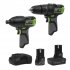 Sealey 2 x SV10.8 Series Cordless Combi Drill & Impact Driver Kit 10.8V - 2 Batteries