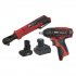 Sealey 2 x SV12 Series Cordless Power Tool Combo Kit 12V - 2 Batteries