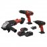 Sealey 3 x SV20 Series Cordless Tool Combo Kit 20V - 2 Batteries